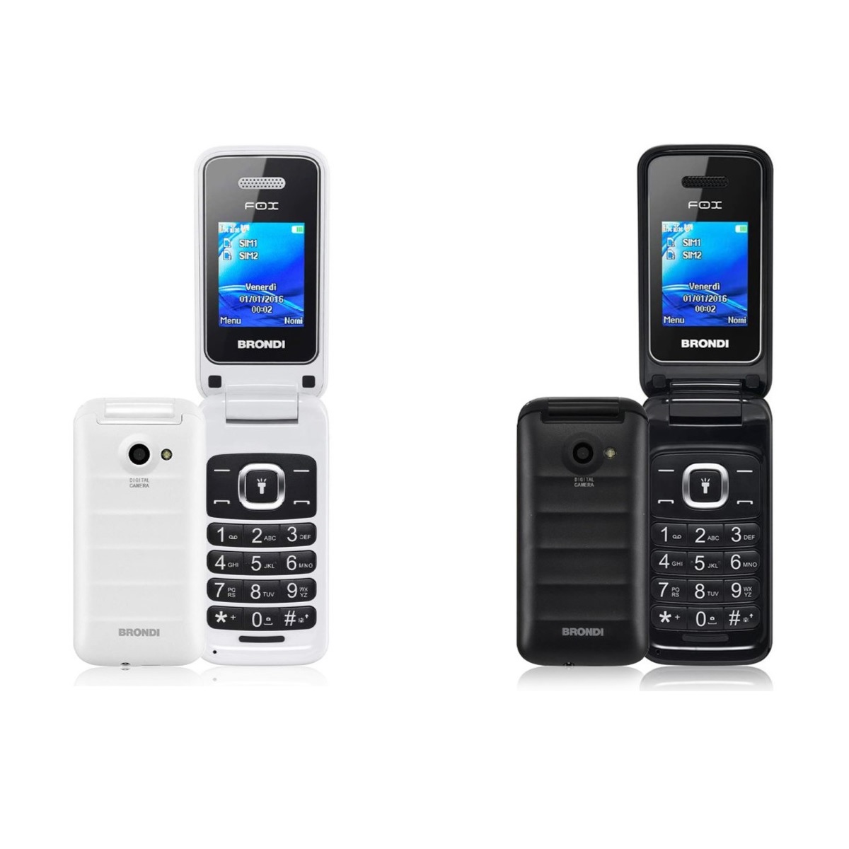 Brondi Telefono cellulare con sportellino dual SIM - Telitaly